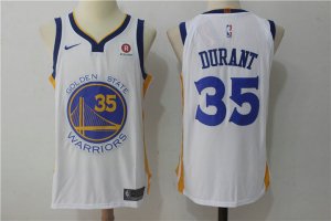 35 Durant Warriors 2017-18 Season Maillot Blanc